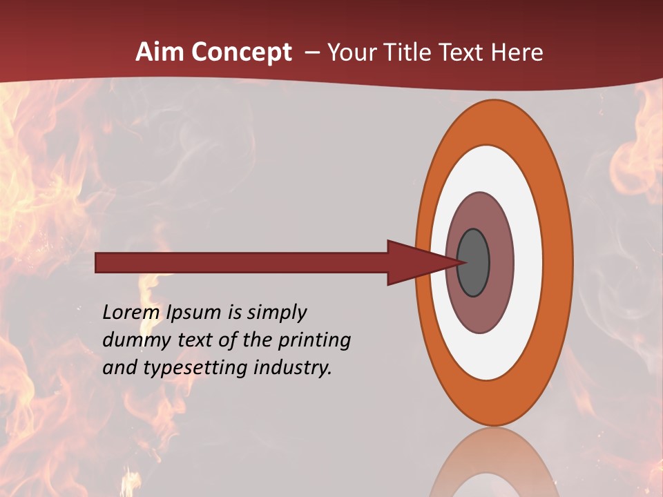 Burnt Border Campfire PowerPoint Template