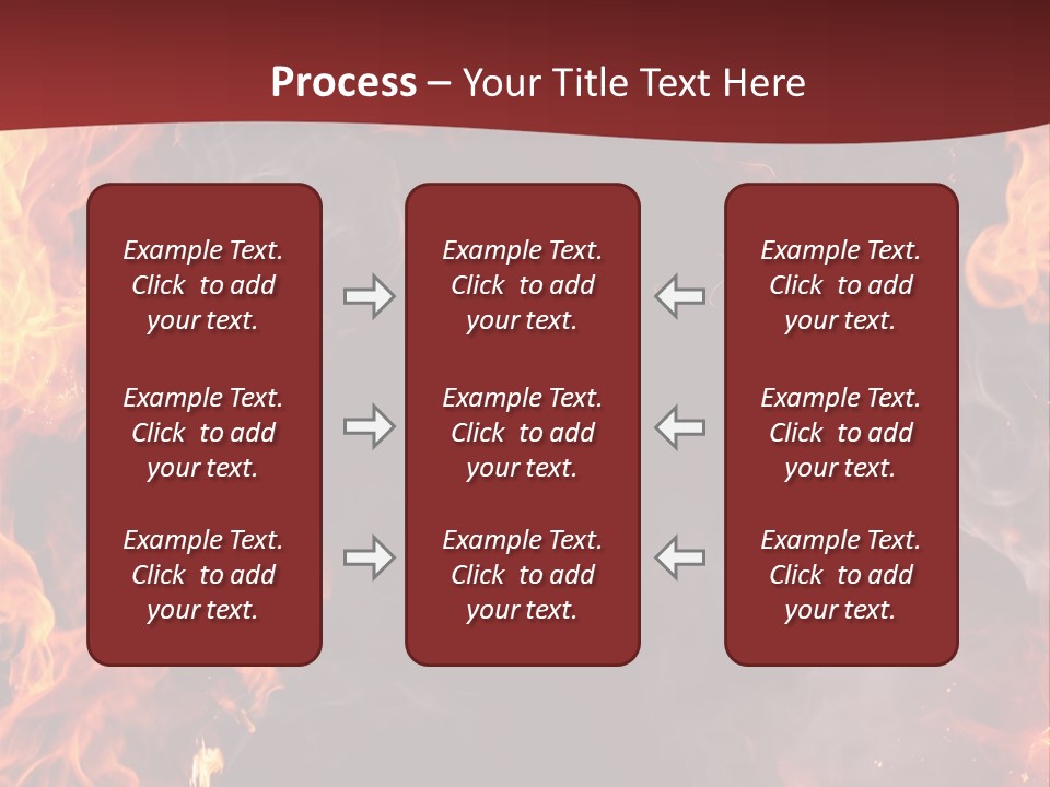 Burnt Border Campfire PowerPoint Template