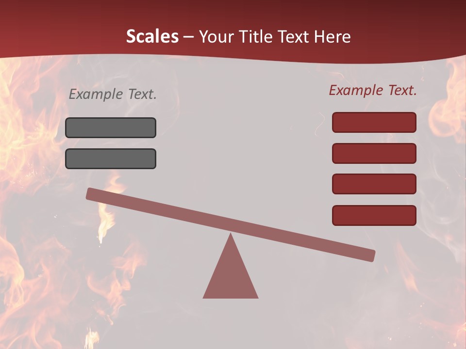 Burnt Border Campfire PowerPoint Template