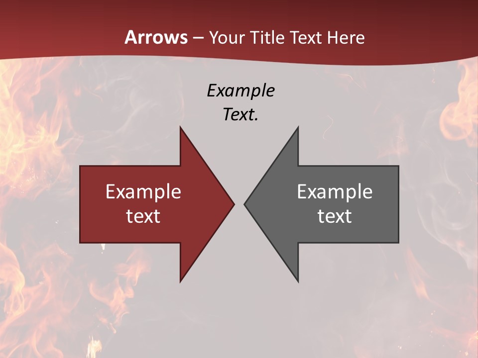 Burnt Border Campfire PowerPoint Template