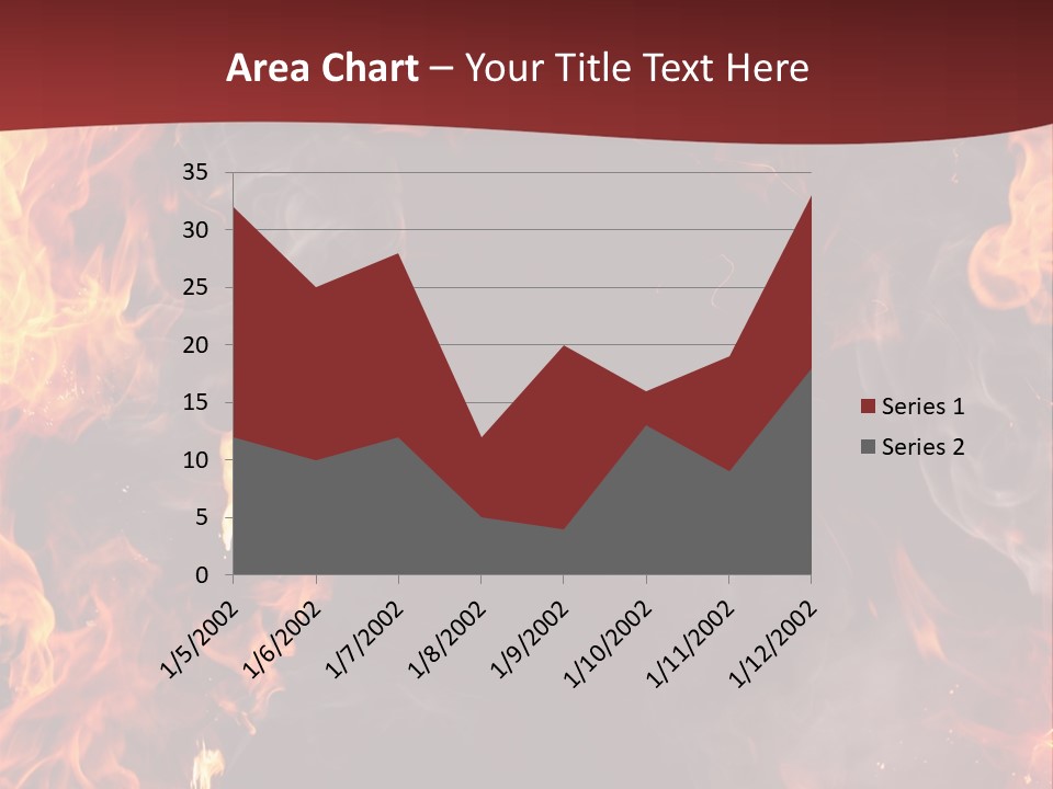 Burnt Border Campfire PowerPoint Template