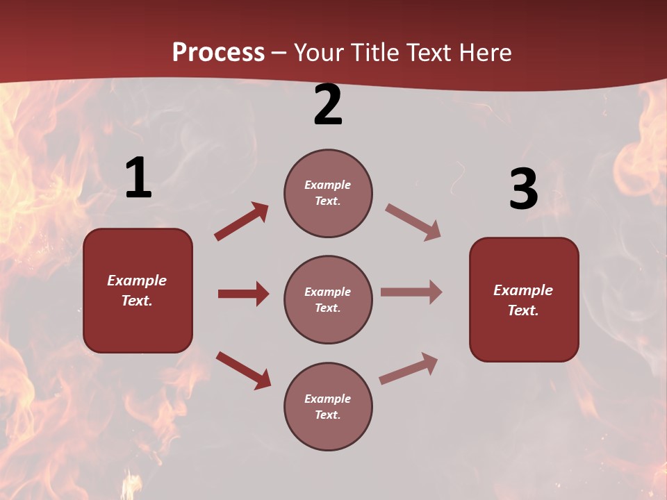 Burnt Border Campfire PowerPoint Template