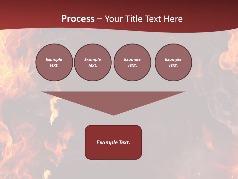 Burnt Border Campfire PowerPoint Template
