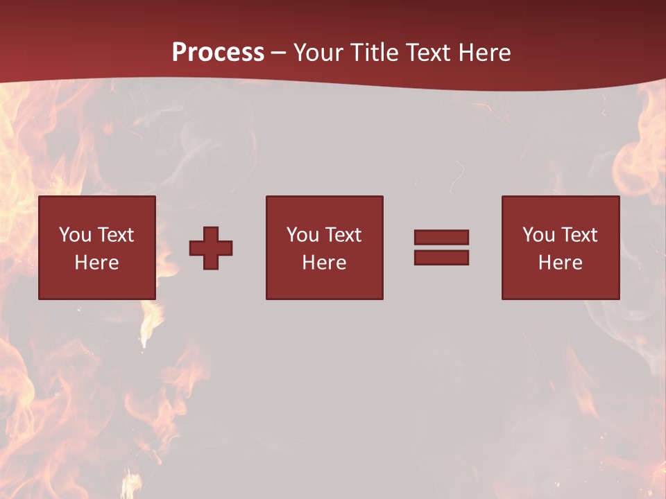 Burnt Border Campfire PowerPoint Template