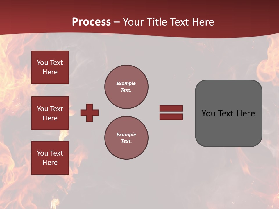 Burnt Border Campfire PowerPoint Template