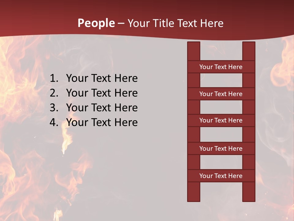 Burnt Border Campfire PowerPoint Template