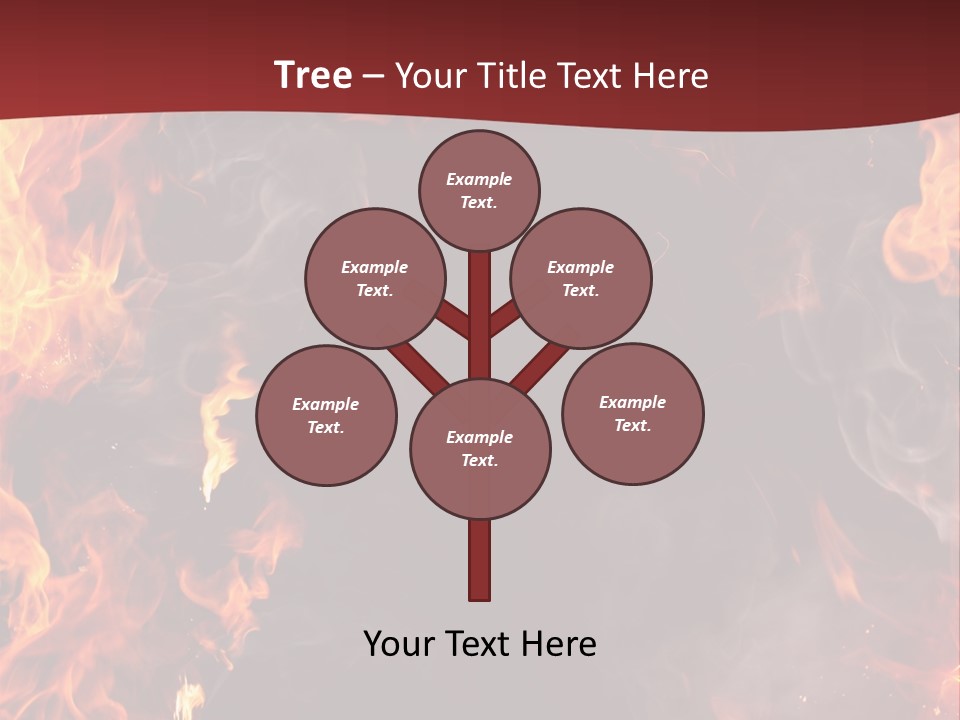 Burnt Border Campfire PowerPoint Template