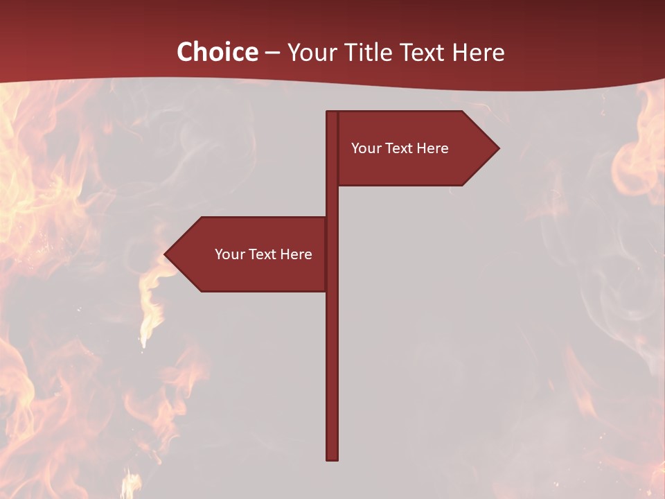 Burnt Border Campfire PowerPoint Template