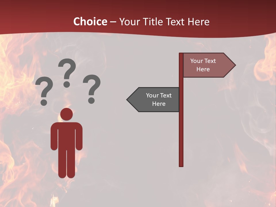 Burnt Border Campfire PowerPoint Template