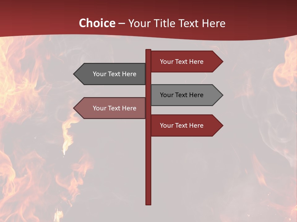 Burnt Border Campfire PowerPoint Template