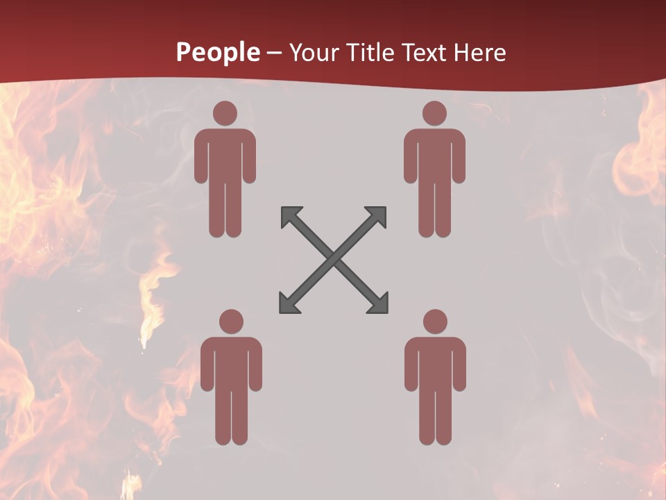 Burnt Border Campfire PowerPoint Template