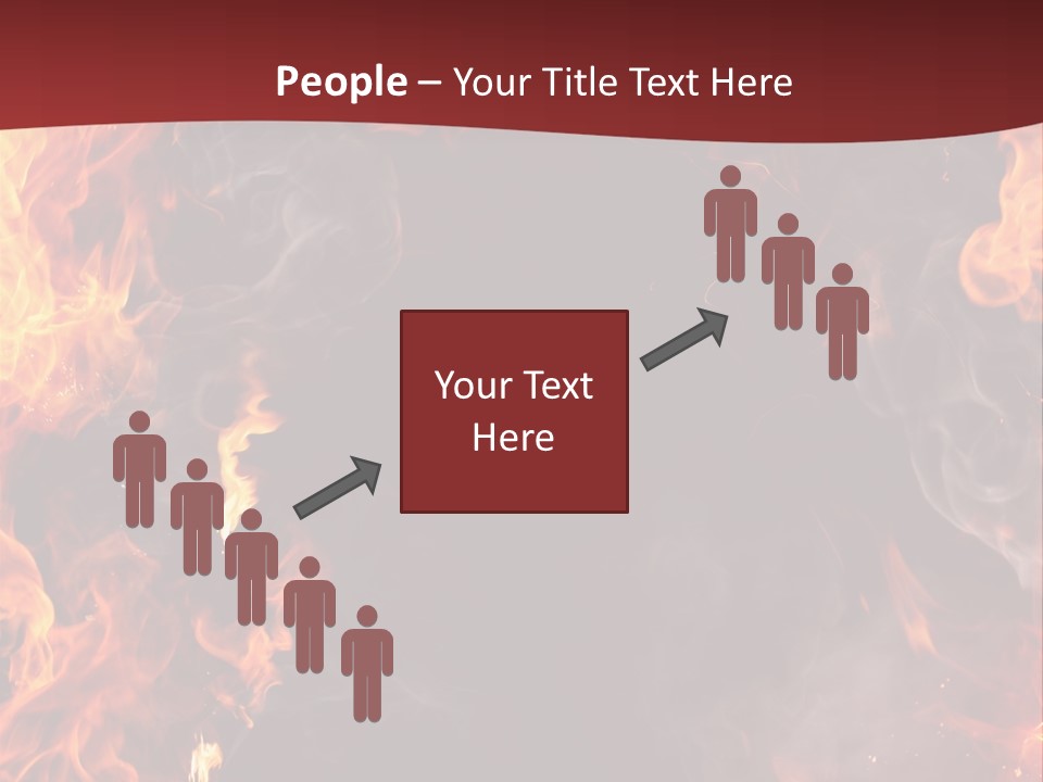Burnt Border Campfire PowerPoint Template