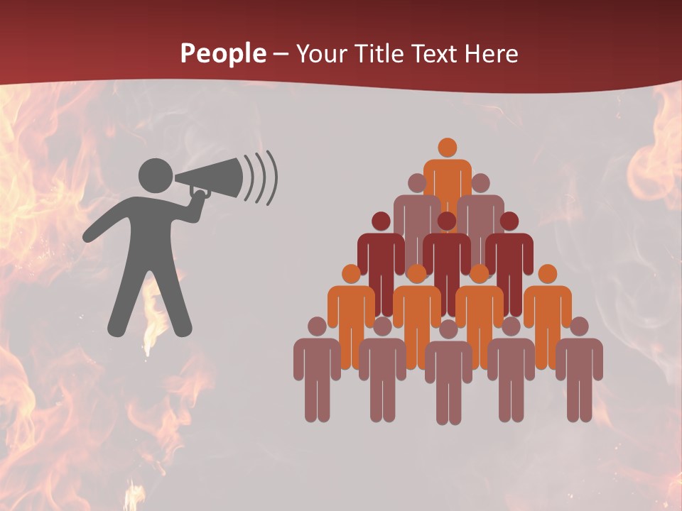 Burnt Border Campfire PowerPoint Template