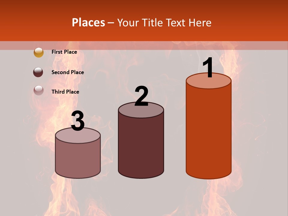 Igniting Shiny Flame PowerPoint Template
