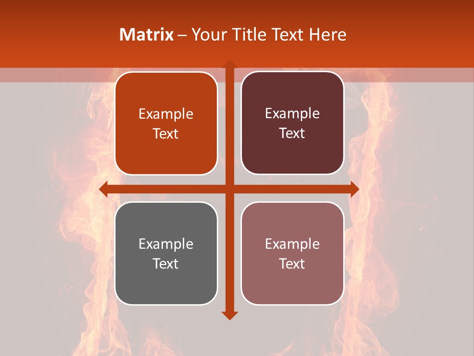 Igniting Shiny Flame PowerPoint Template