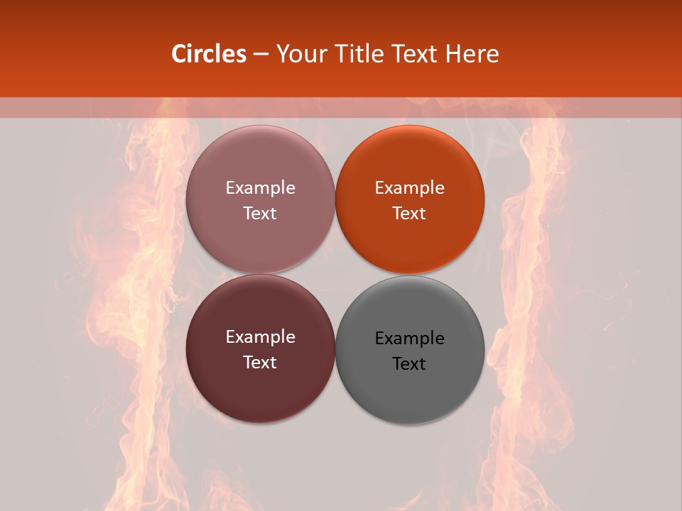 Igniting Shiny Flame PowerPoint Template