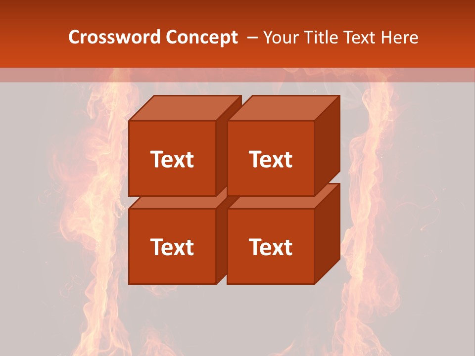 Igniting Shiny Flame PowerPoint Template