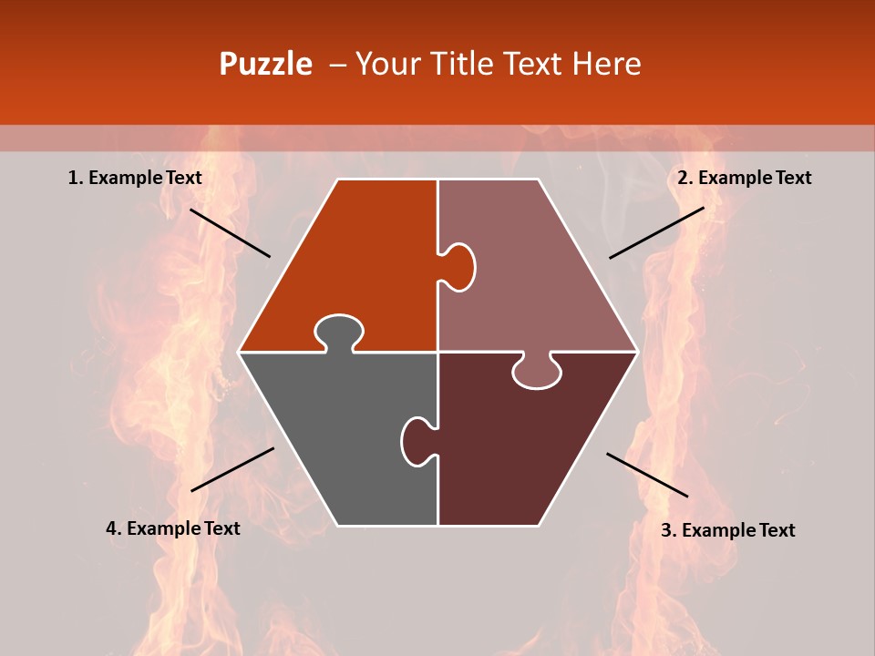 Igniting Shiny Flame PowerPoint Template