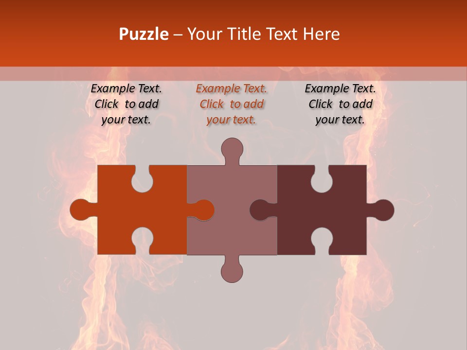 Igniting Shiny Flame PowerPoint Template