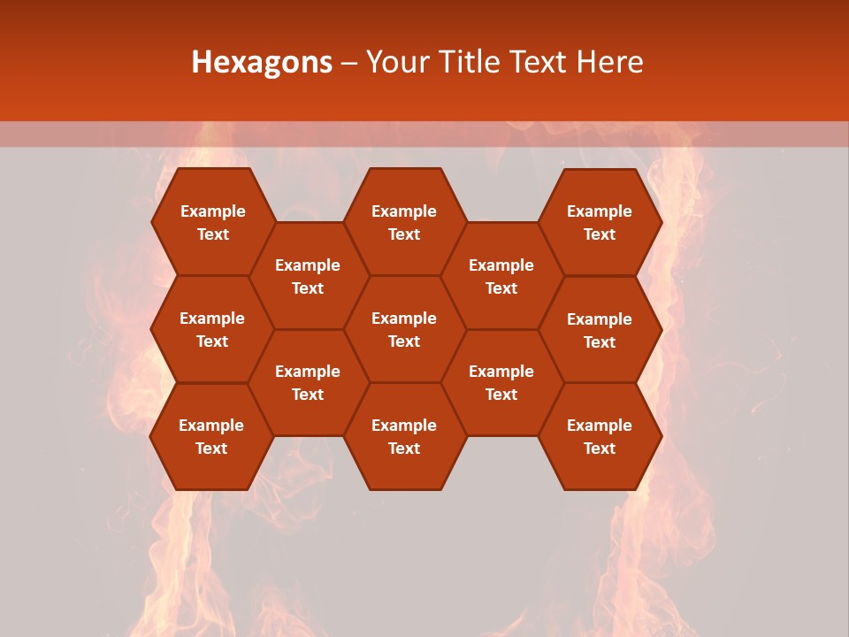 Igniting Shiny Flame PowerPoint Template