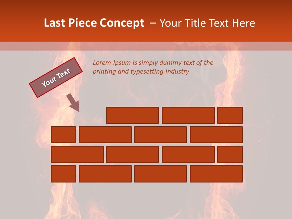 Igniting Shiny Flame PowerPoint Template