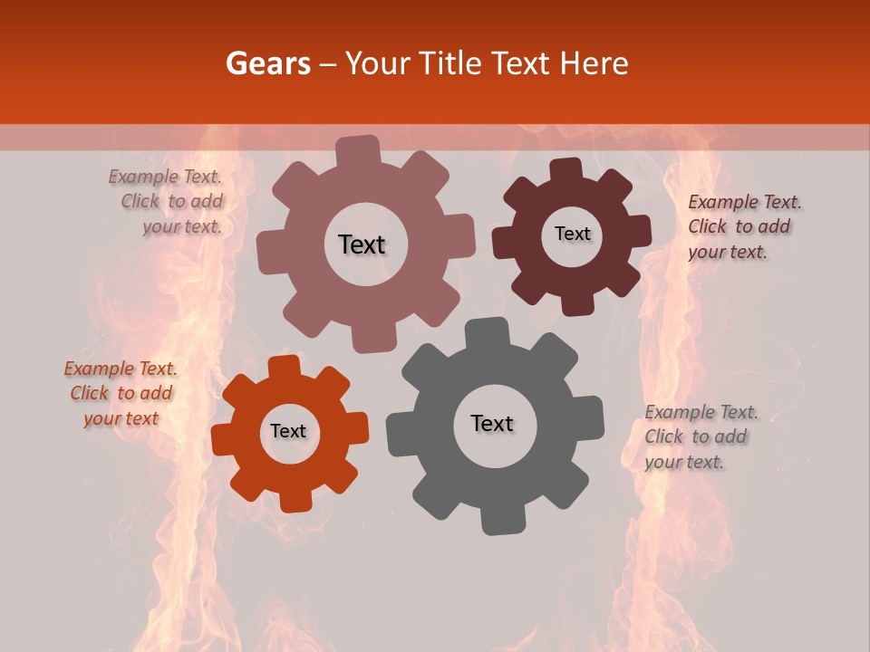 Igniting Shiny Flame PowerPoint Template