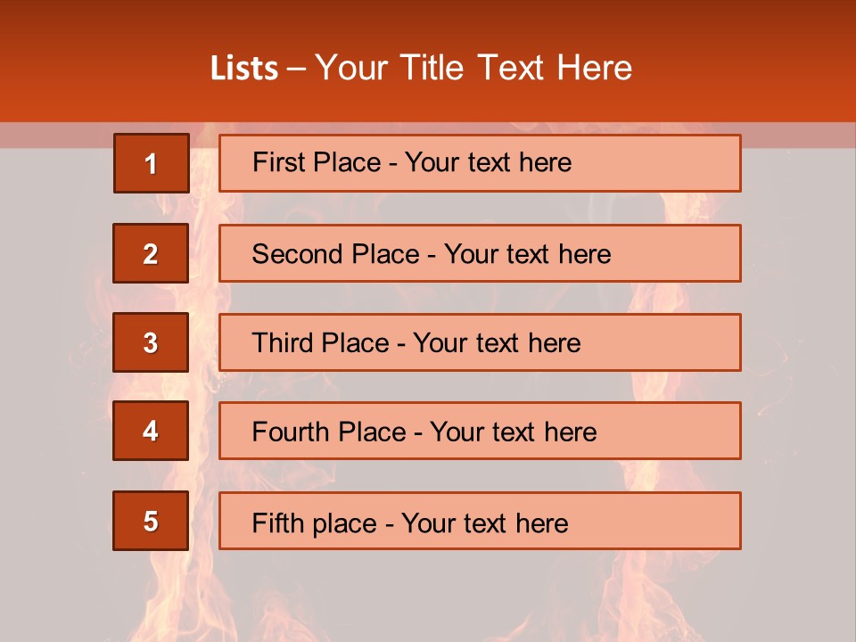 Igniting Shiny Flame PowerPoint Template