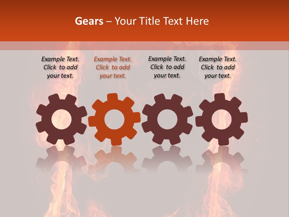 Igniting Shiny Flame PowerPoint Template