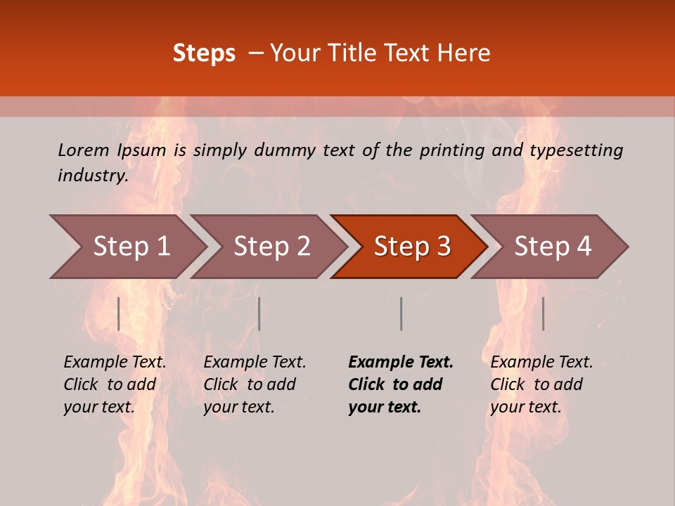 Igniting Shiny Flame PowerPoint Template