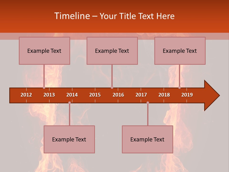 Igniting Shiny Flame PowerPoint Template