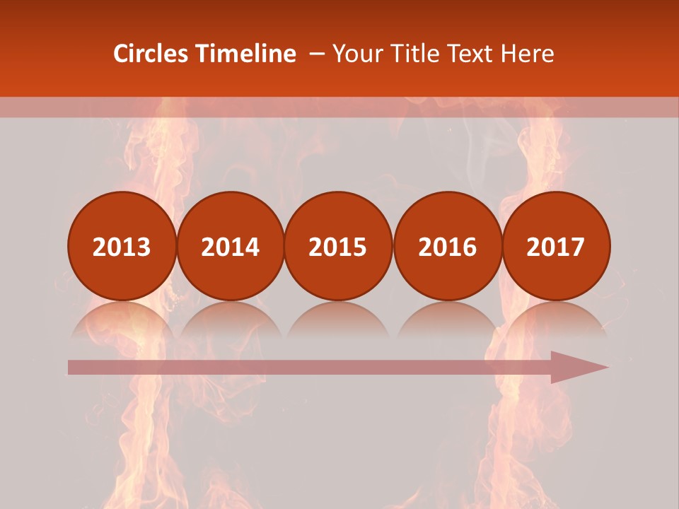 Igniting Shiny Flame PowerPoint Template