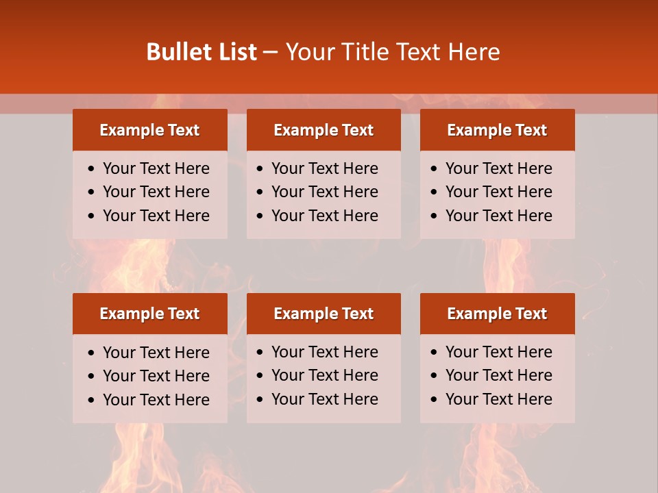 Igniting Shiny Flame PowerPoint Template
