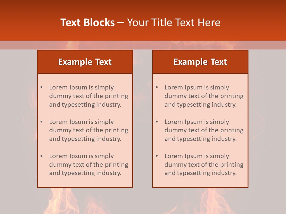 Igniting Shiny Flame PowerPoint Template