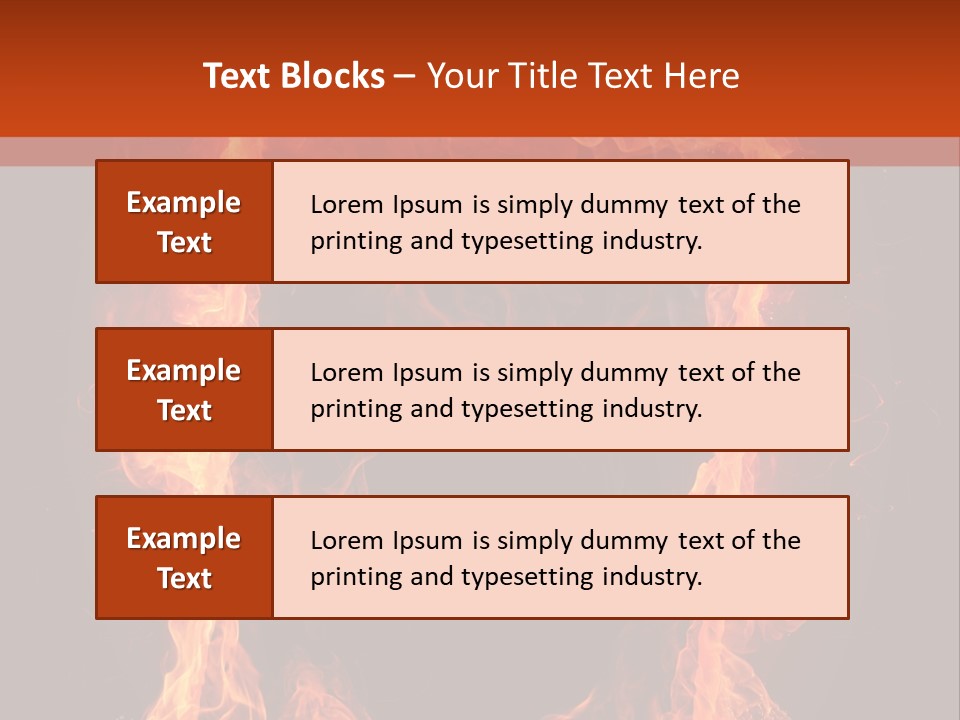 Igniting Shiny Flame PowerPoint Template