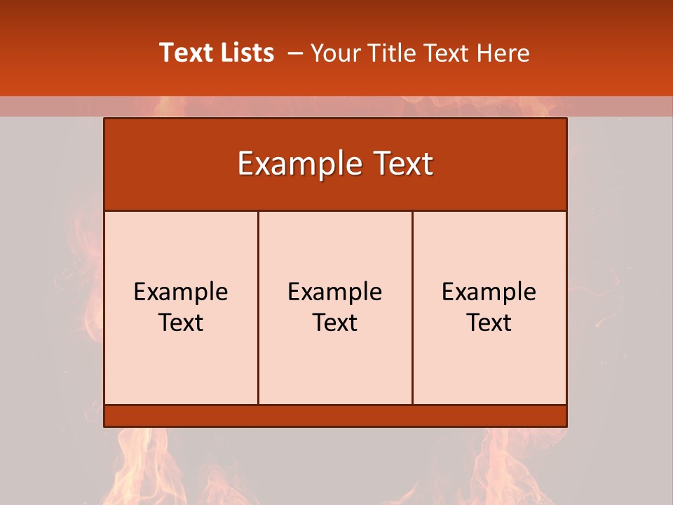 Igniting Shiny Flame PowerPoint Template