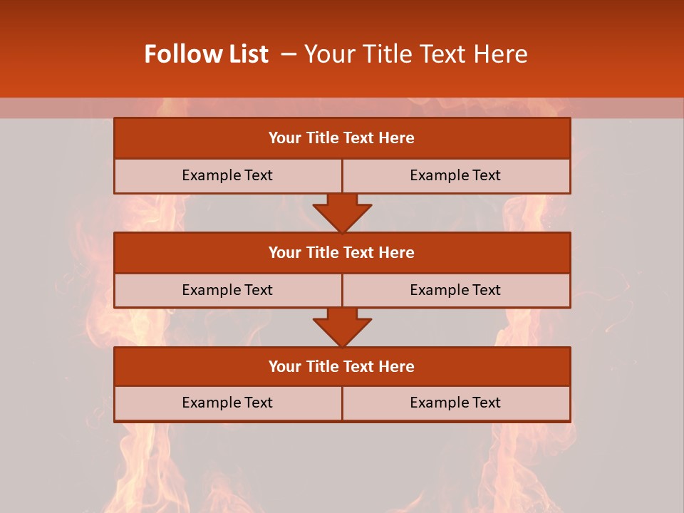 Igniting Shiny Flame PowerPoint Template