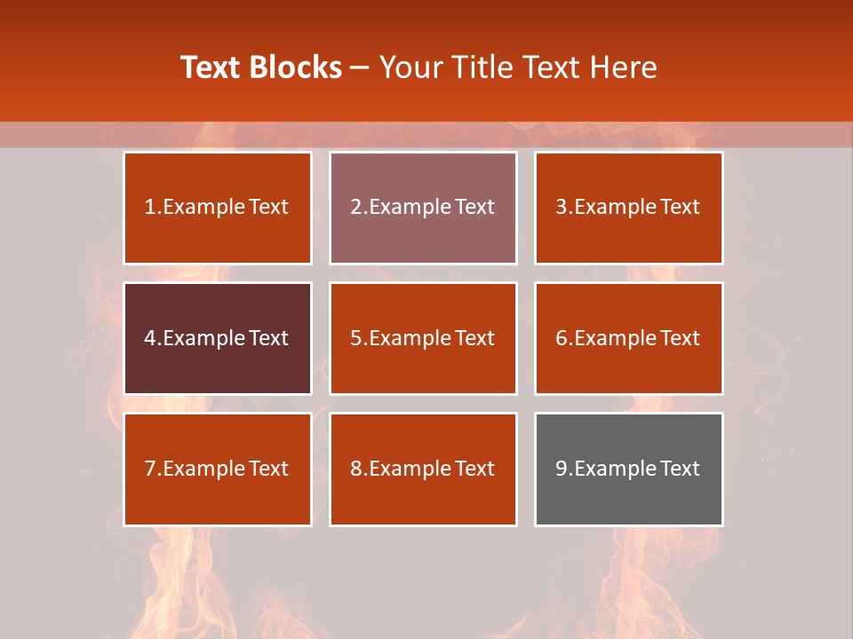 Igniting Shiny Flame PowerPoint Template