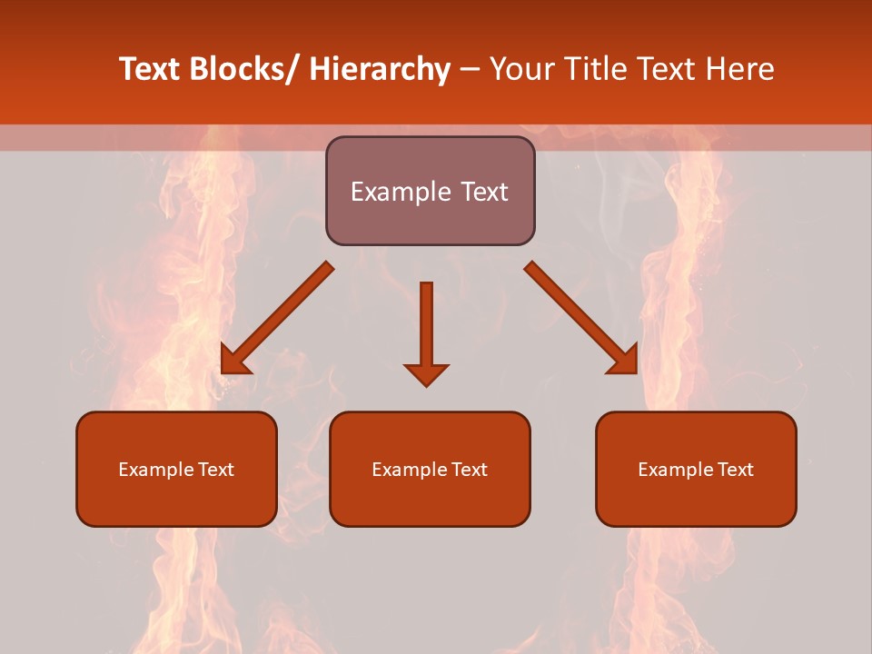 Igniting Shiny Flame PowerPoint Template