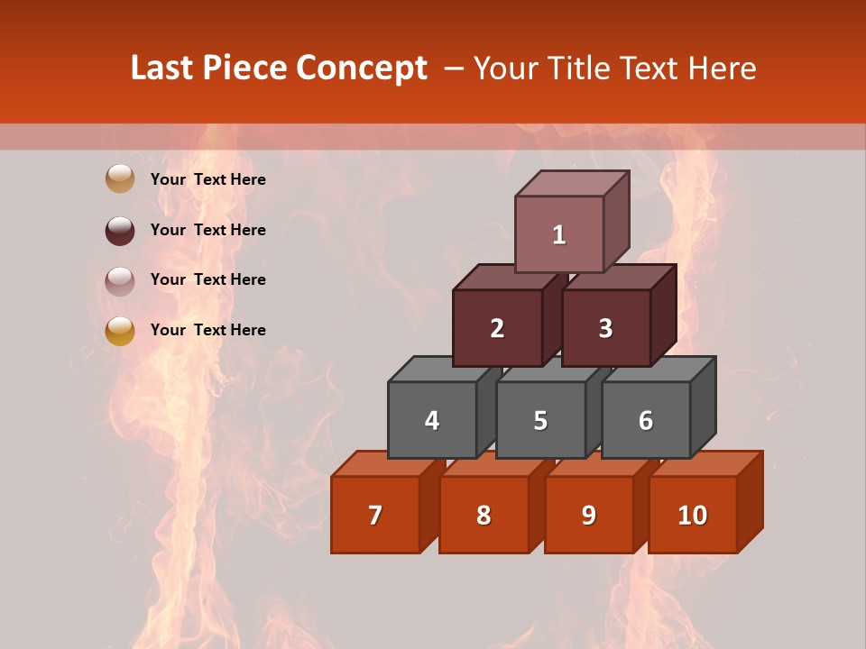 Igniting Shiny Flame PowerPoint Template