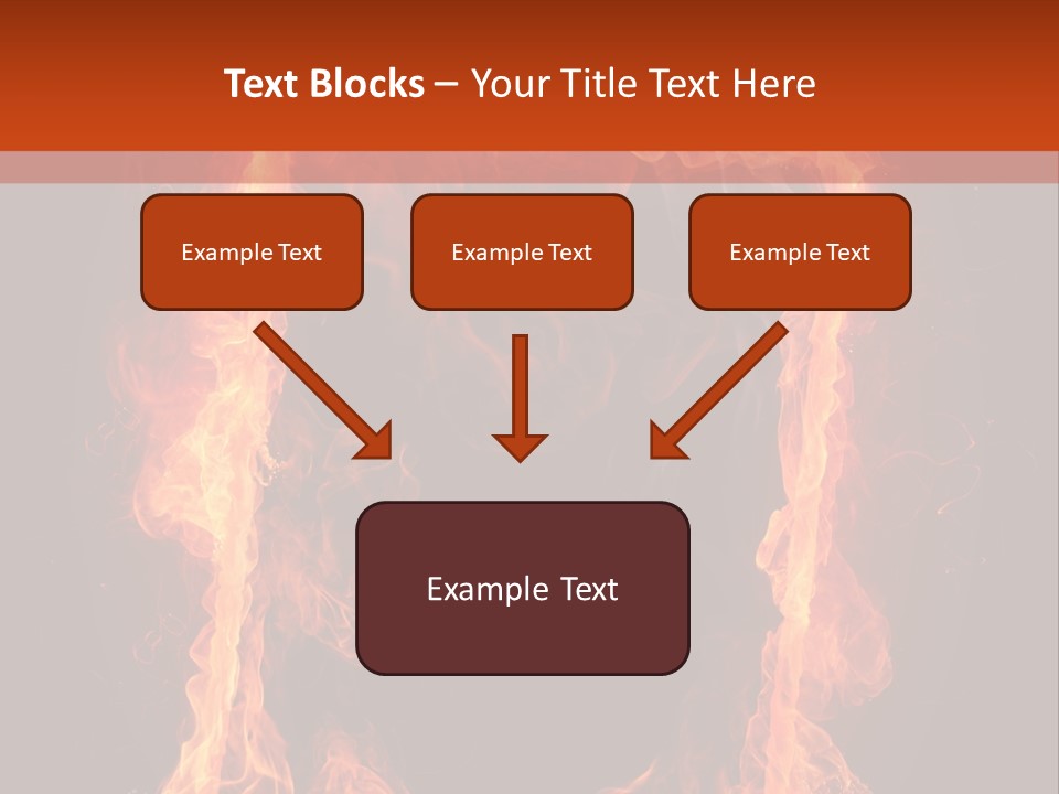 Igniting Shiny Flame PowerPoint Template