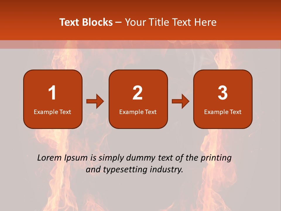 Igniting Shiny Flame PowerPoint Template