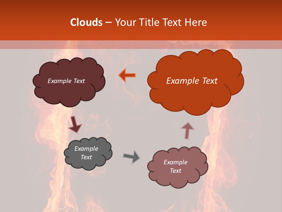 Igniting Shiny Flame PowerPoint Template