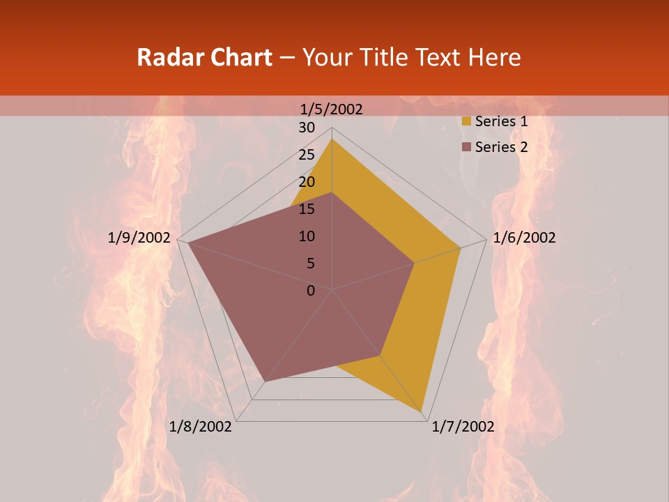 Igniting Shiny Flame PowerPoint Template