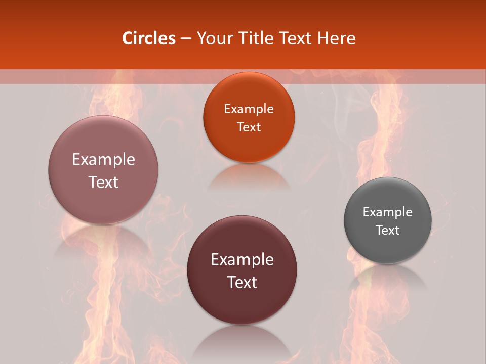 Igniting Shiny Flame PowerPoint Template