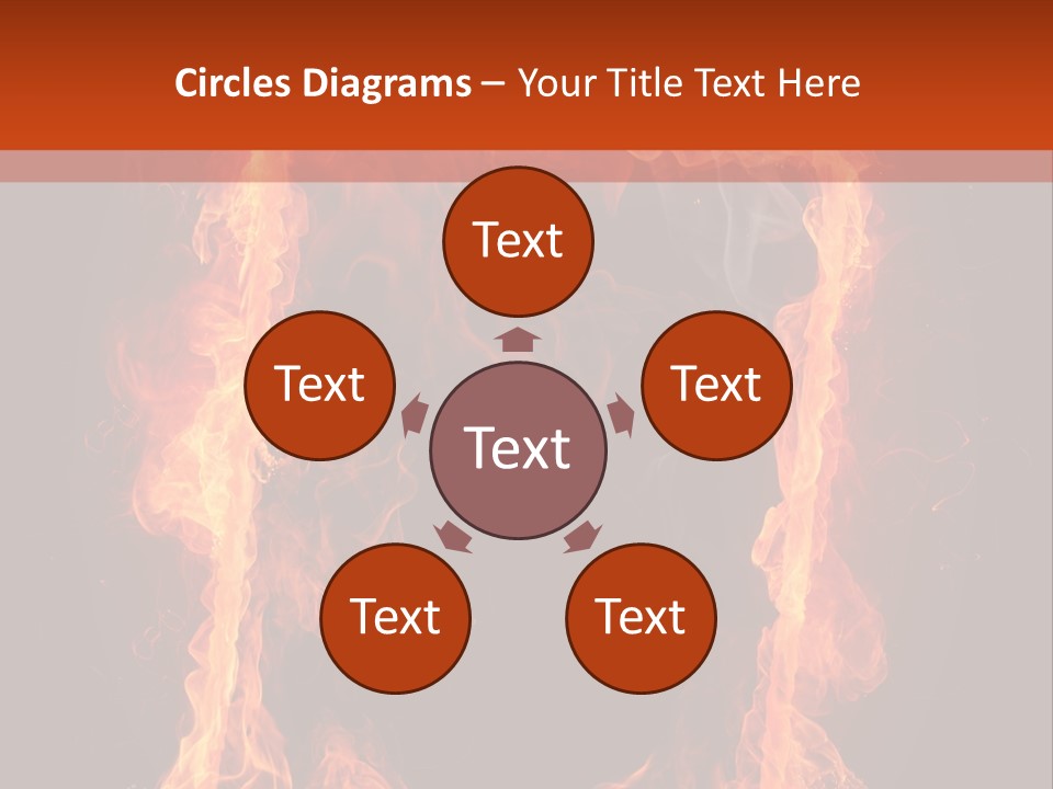 Igniting Shiny Flame PowerPoint Template