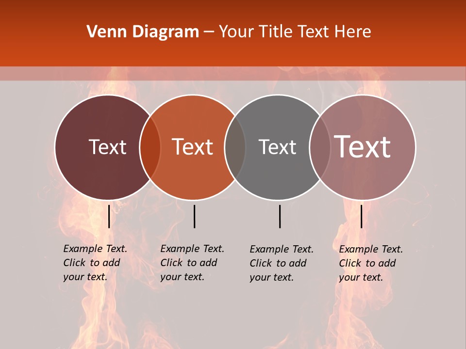 Igniting Shiny Flame PowerPoint Template