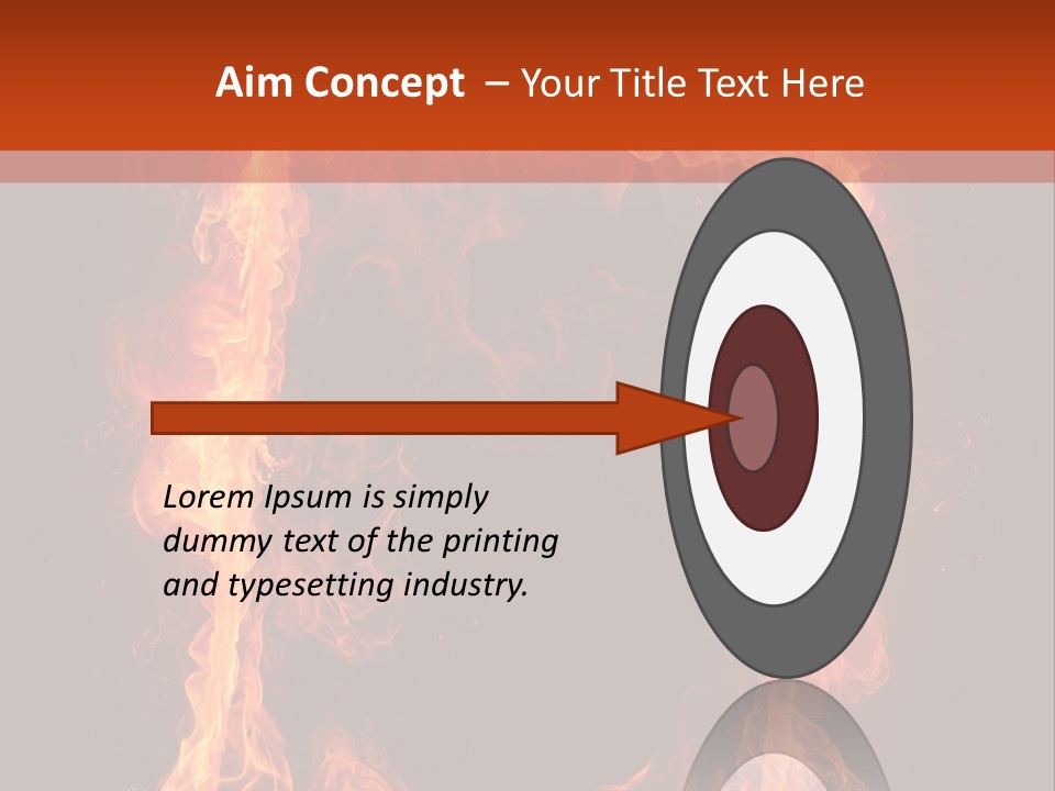 Igniting Shiny Flame PowerPoint Template