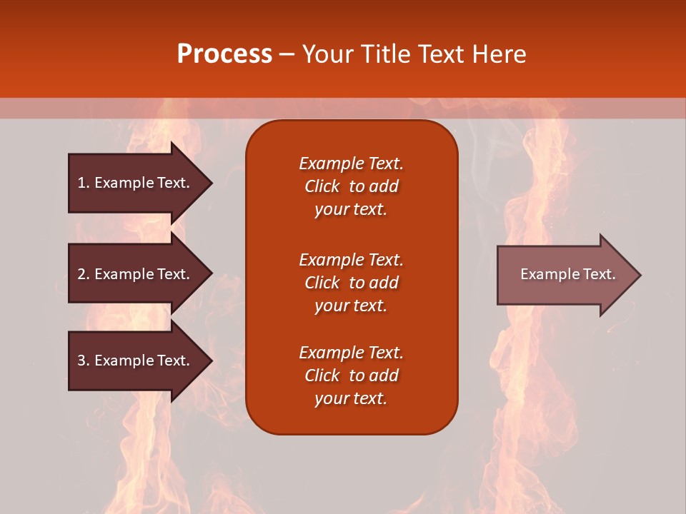 Igniting Shiny Flame PowerPoint Template