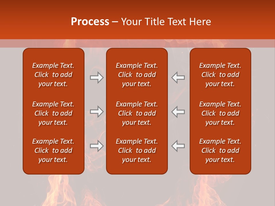 Igniting Shiny Flame PowerPoint Template