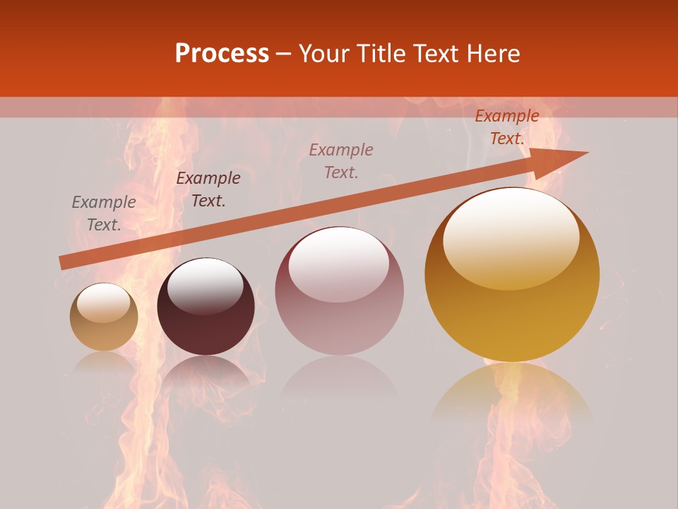 Igniting Shiny Flame PowerPoint Template